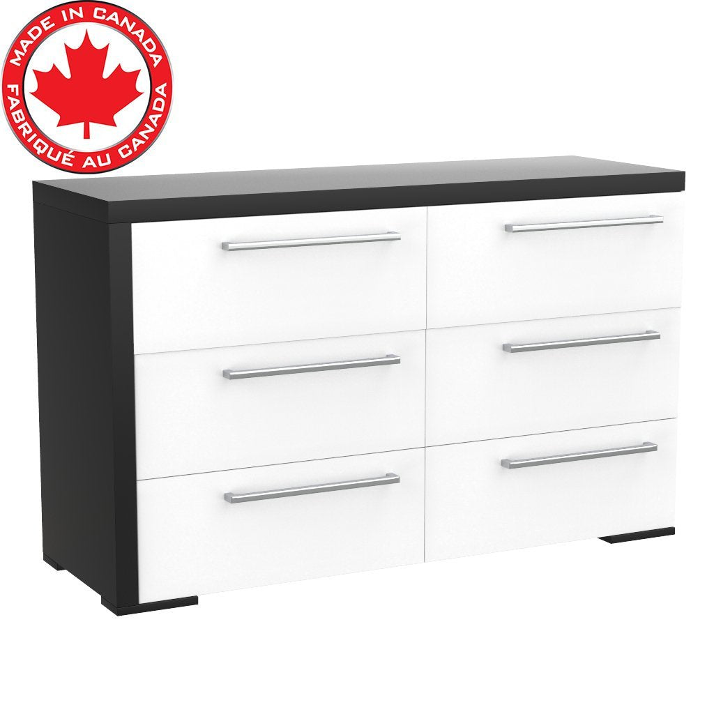 double dresser drawer 6 - Alpine - Java and white