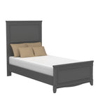 Bella twin bed, dark grey