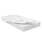 Boobeyeh tencel crib mattress cover - waterproof, breathable, for infants