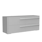 Gabriella 6 drawer double dresser for bedroom, light grey
