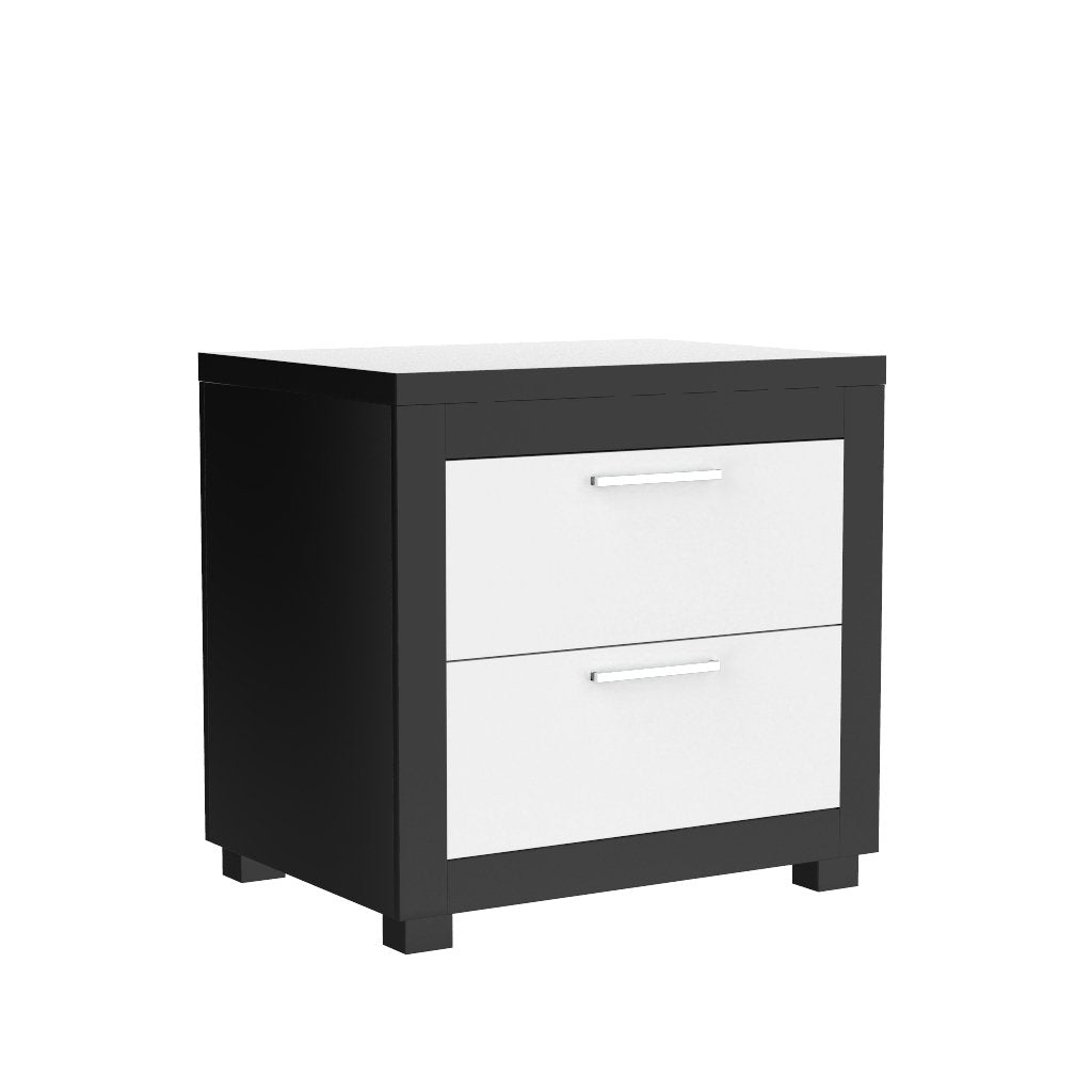 Bedside table - Aria - Java and white