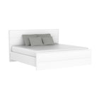 Alpha king bed, white