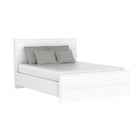 Alpha queen bed, white