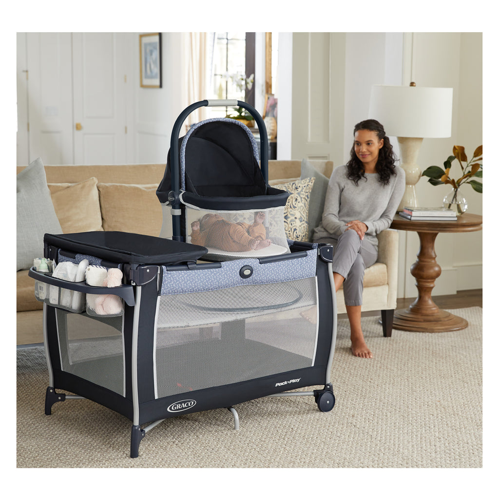 Bebelelo Graco Day2Dream Crib Portable Bassinet for Infant Baby, Hutton