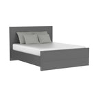 Alpha queen bed, dark grey
