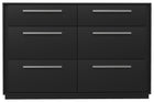 Anson 6 Drawer Double Desk, Java