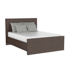 Alpha double bed, walnut